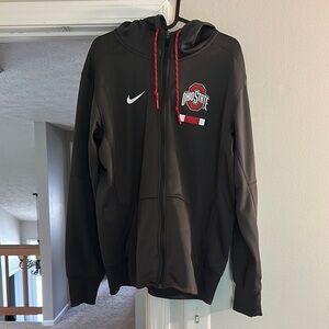 Nike Black and Red Varsity Bomber Jacket